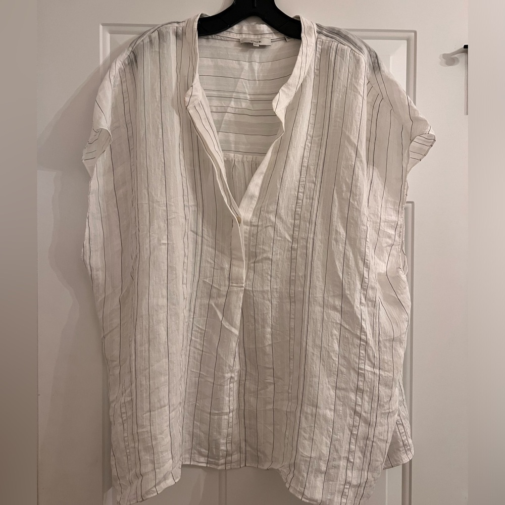 Vince white blouse shirt top.  B1 - Picture 2 of 5